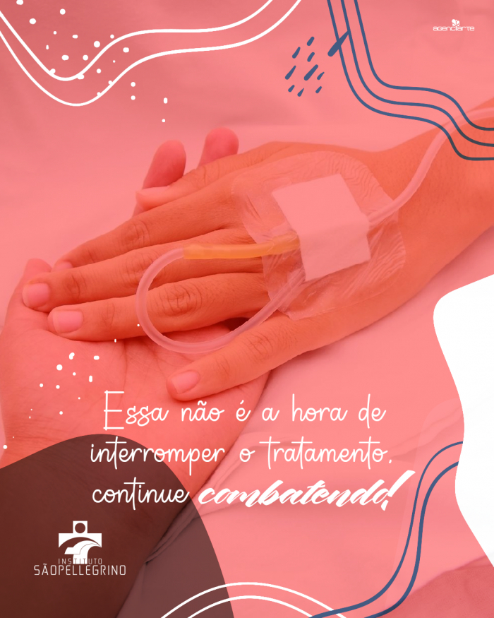Essa não é a hora de interromper o tratamento, continue combatendo