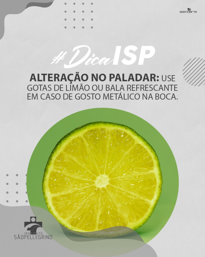 Dicas ISP: Alteração no paladar