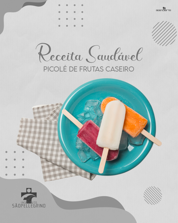 Receita Saudável: Picolé de Frutas Caseiro